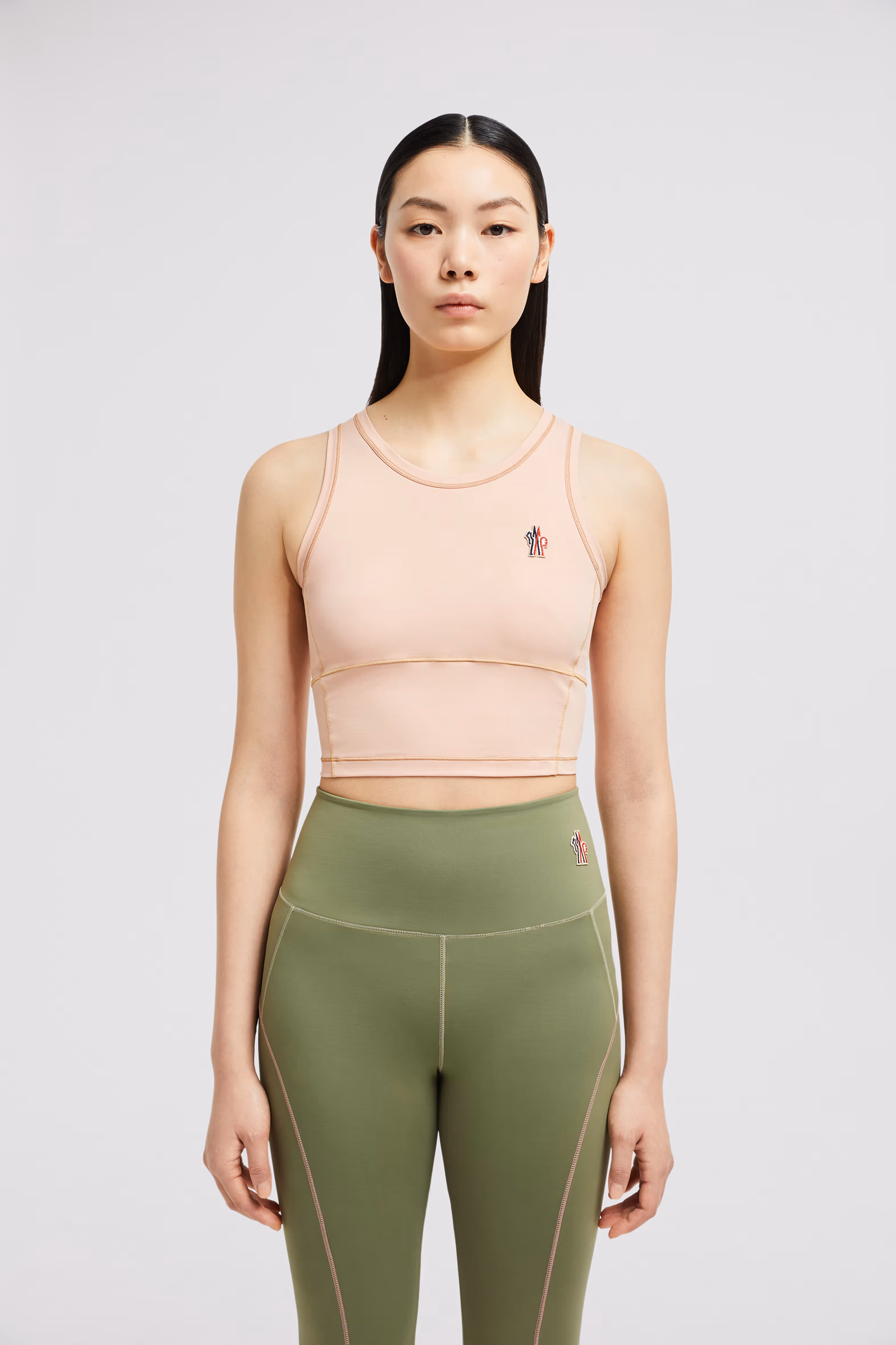 Logo Tank Top Women Pink Moncler 3